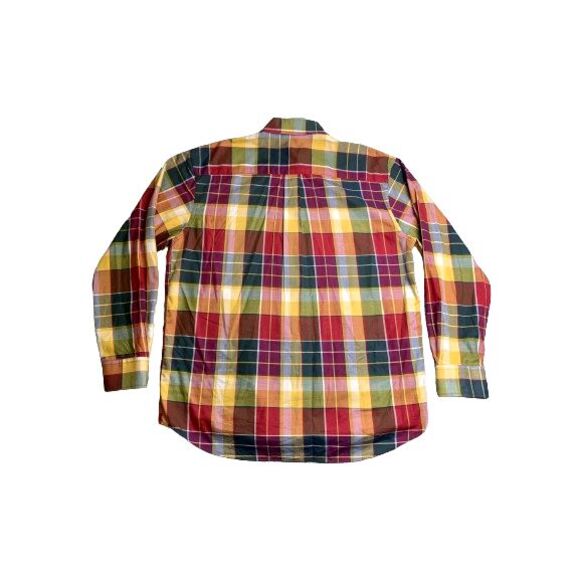Alan Flusser Shirt Adult Extra Large Plaid Paisley Contrast Flip Cuffs Colorful - Picture 3 of 6